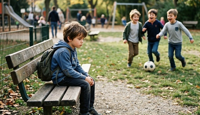 Okulda dışlanma yaşayan çocuğa destek olmaya çalışan duyarlı ebeveyn