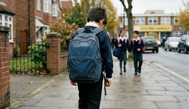 Sabah okula hazırlıkta gerginlik yaşayan ergen ve destekleyici ebeveyn